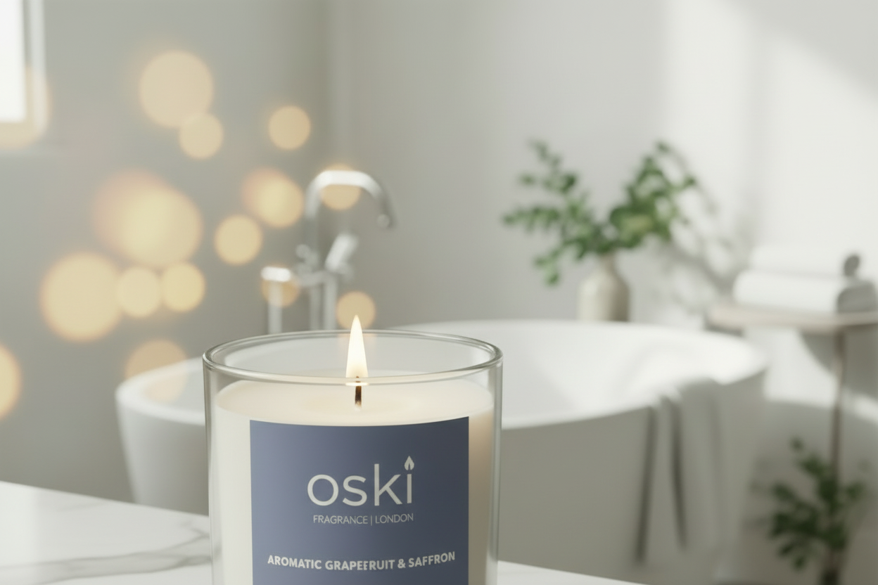 Oski Candle Spa Close-Up Landscape